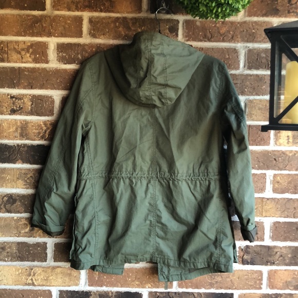 GAP Military Utility Green Jacket with Hood - Picture 5 of 7